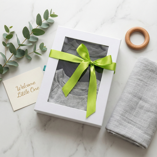 Gender Neutral Long Sleeve Bodysuit Bundle Gift Set