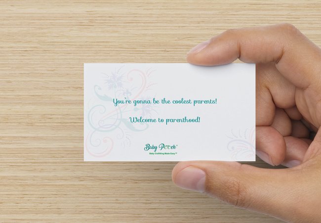 baby shower gift card message 
